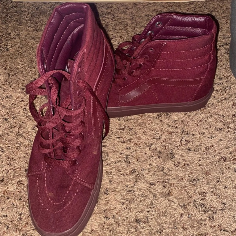 Burgundy Hightop Vans